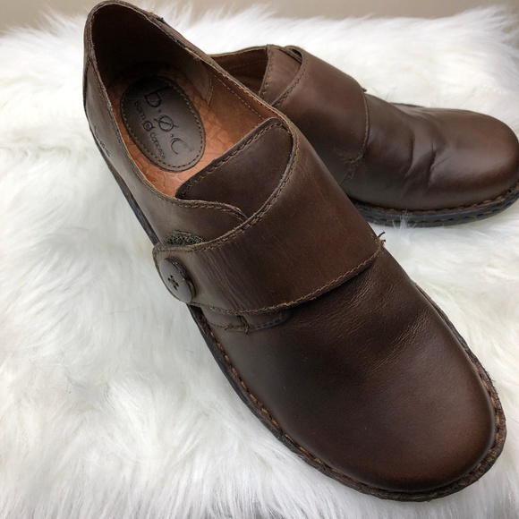 boc Shoes - BOC Born Concepts Brown Leather Loafers Size 8.5